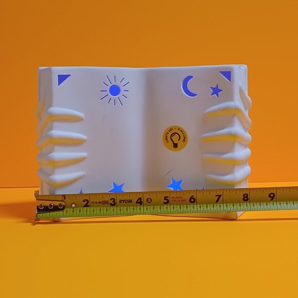 Ceramic Illuminated Halloween Book Decoration - Picture 3 of 10